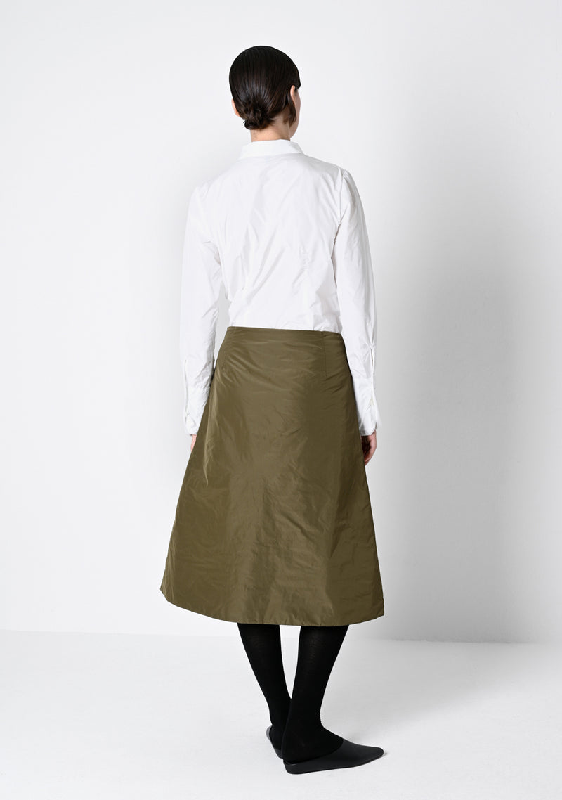Puffy Skirt, taffetas, cardamom