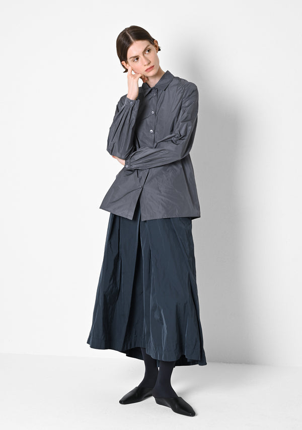 Simple Blouse, Taffetas, steel