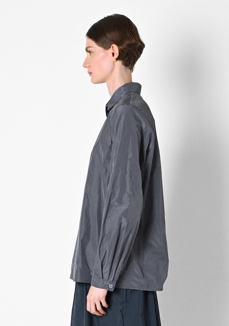 Simple Blouse, Taffetas, steel