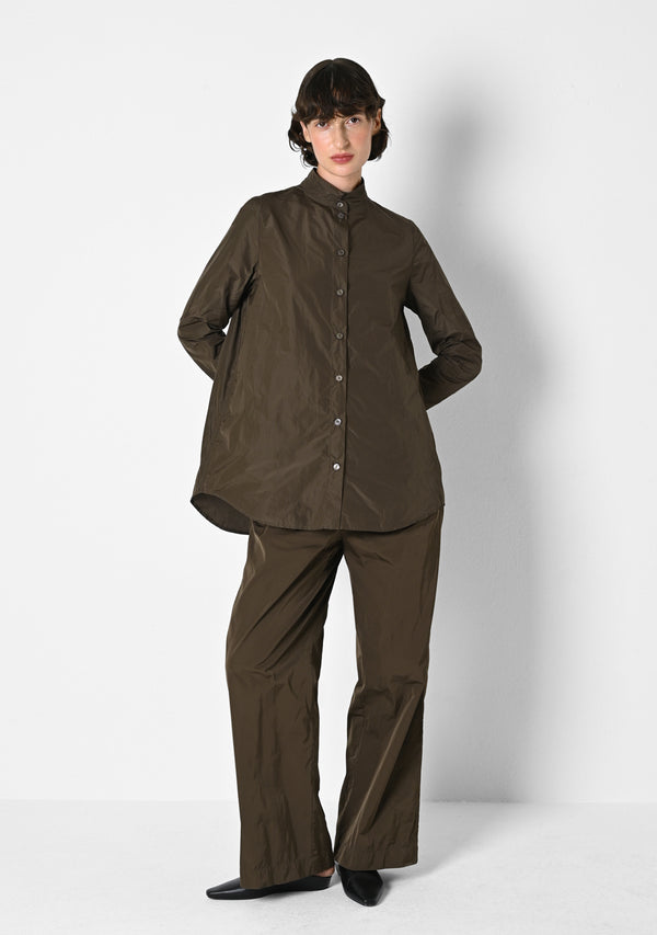 Stehkragenhemd, Taffetas, cigar