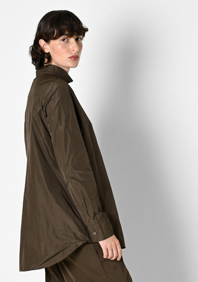 Stehkragenhemd, Taffetas, cigar