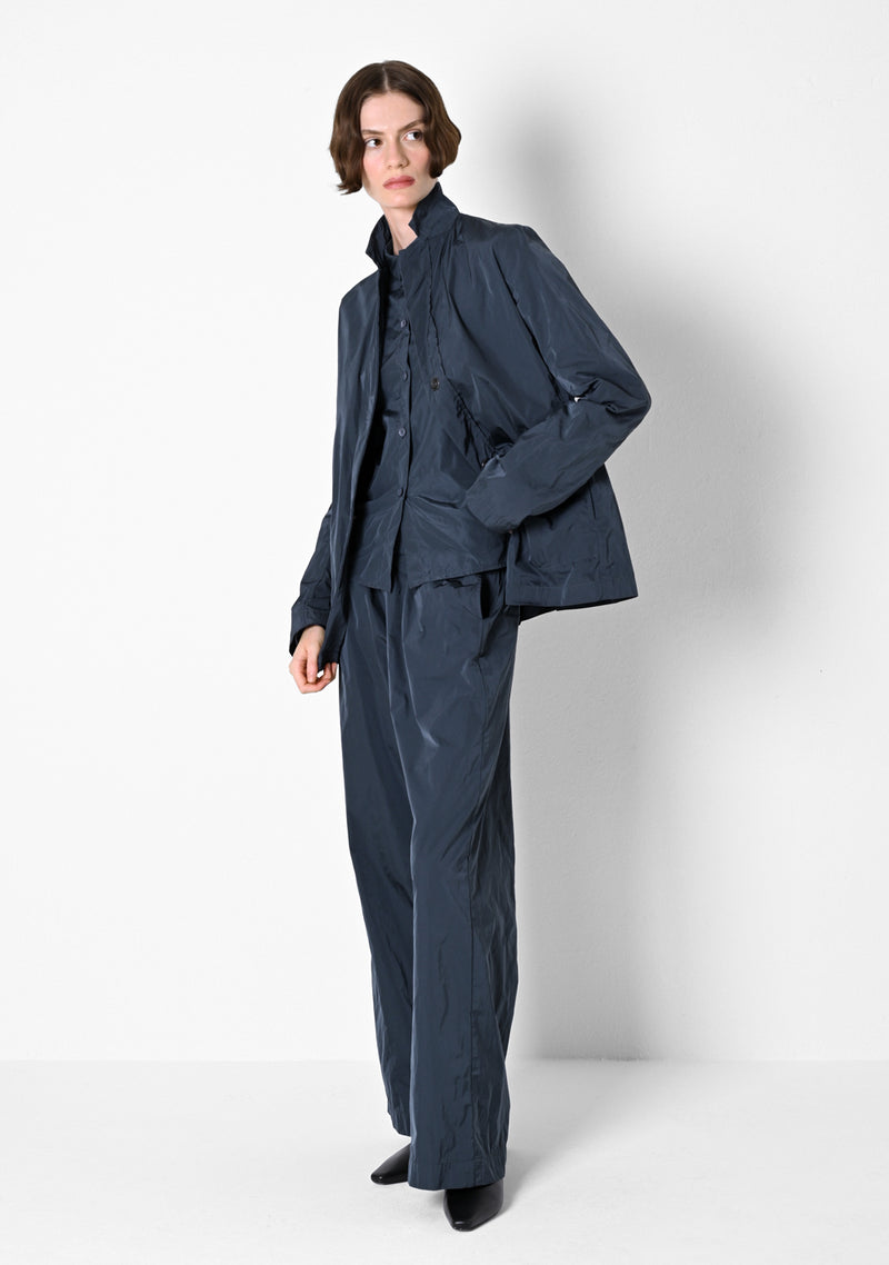 Cropped Blazer, heavy Taffestas, titanium