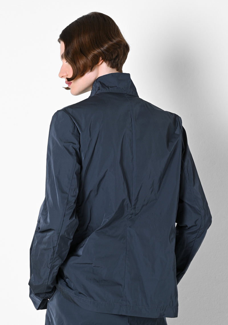 Cropped Blazer, heavy Taffestas, titanium