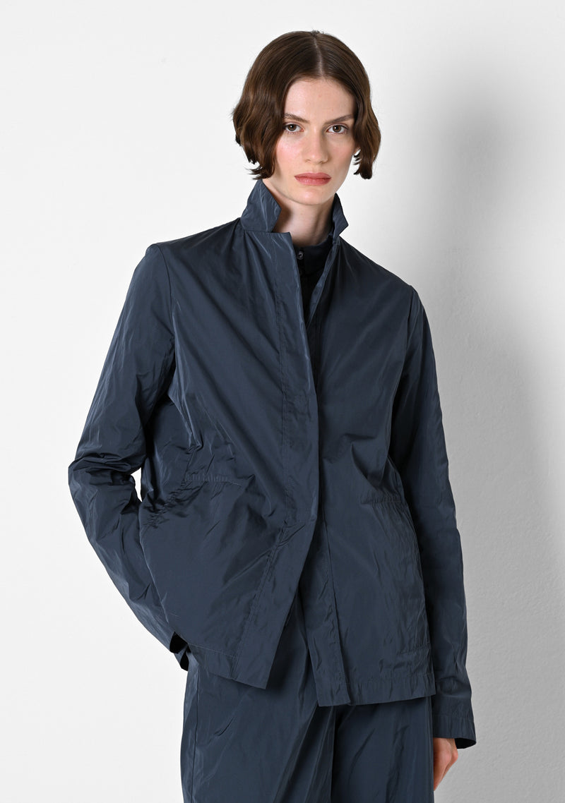 Cropped Blazer, heavy Taffestas, titanium