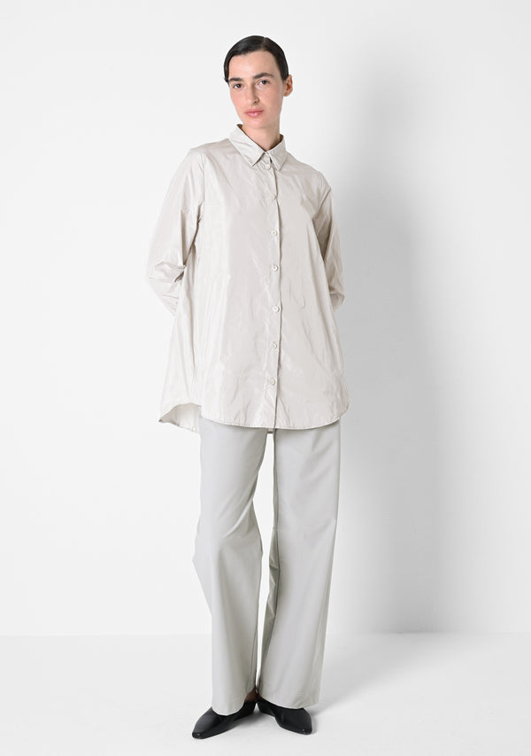 Weites Hemd, Taffetas, chalk