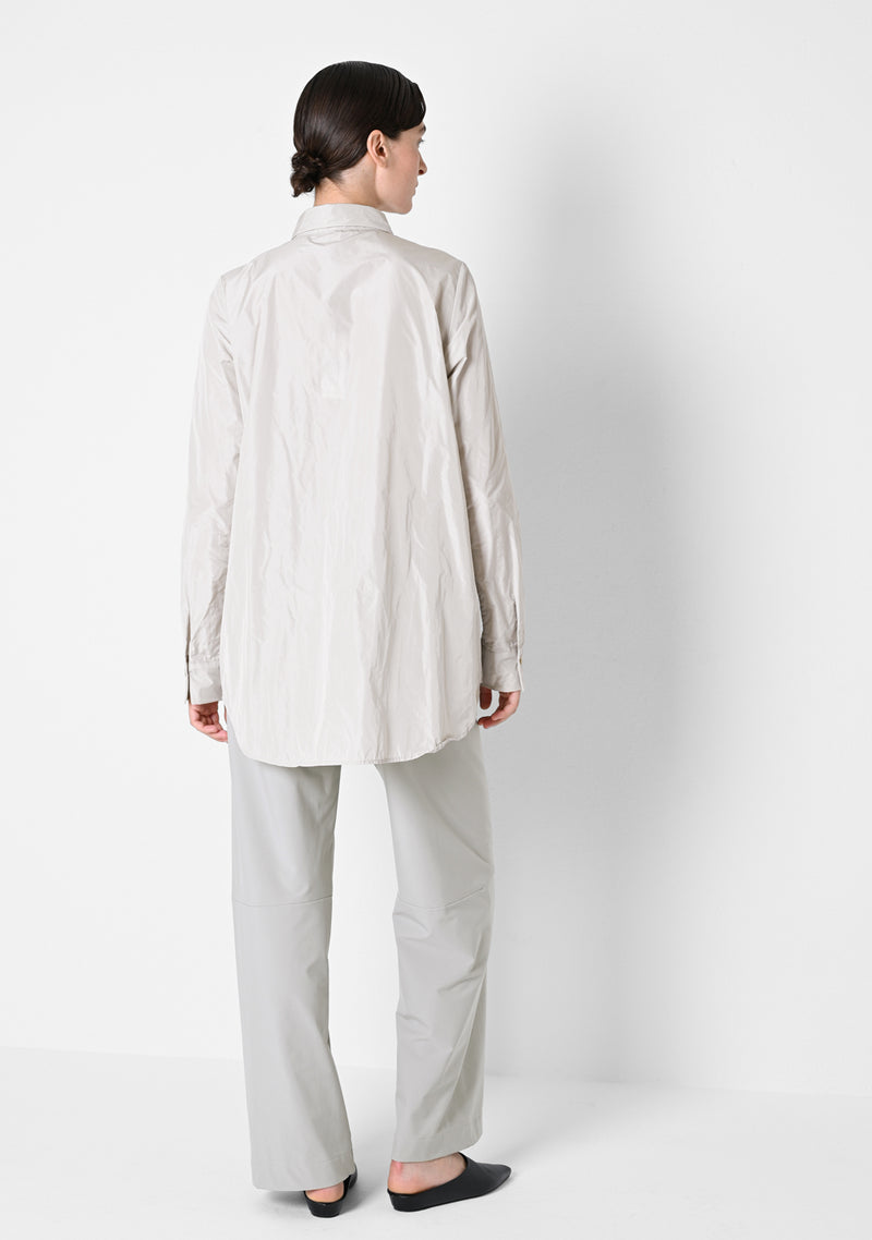 Weites Hemd, Taffetas, chalk