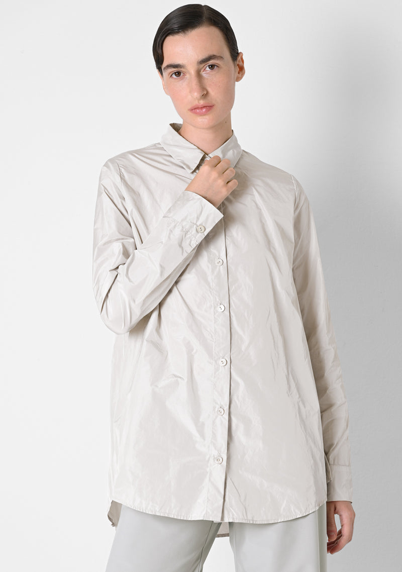 Weites Hemd, Taffetas, chalk