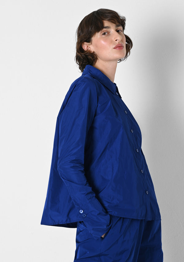 Winter Blouse short, Taffetas, tuareg