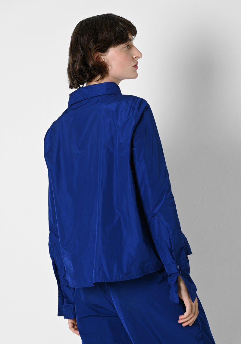 Winter Blouse short, Taffetas, tuareg