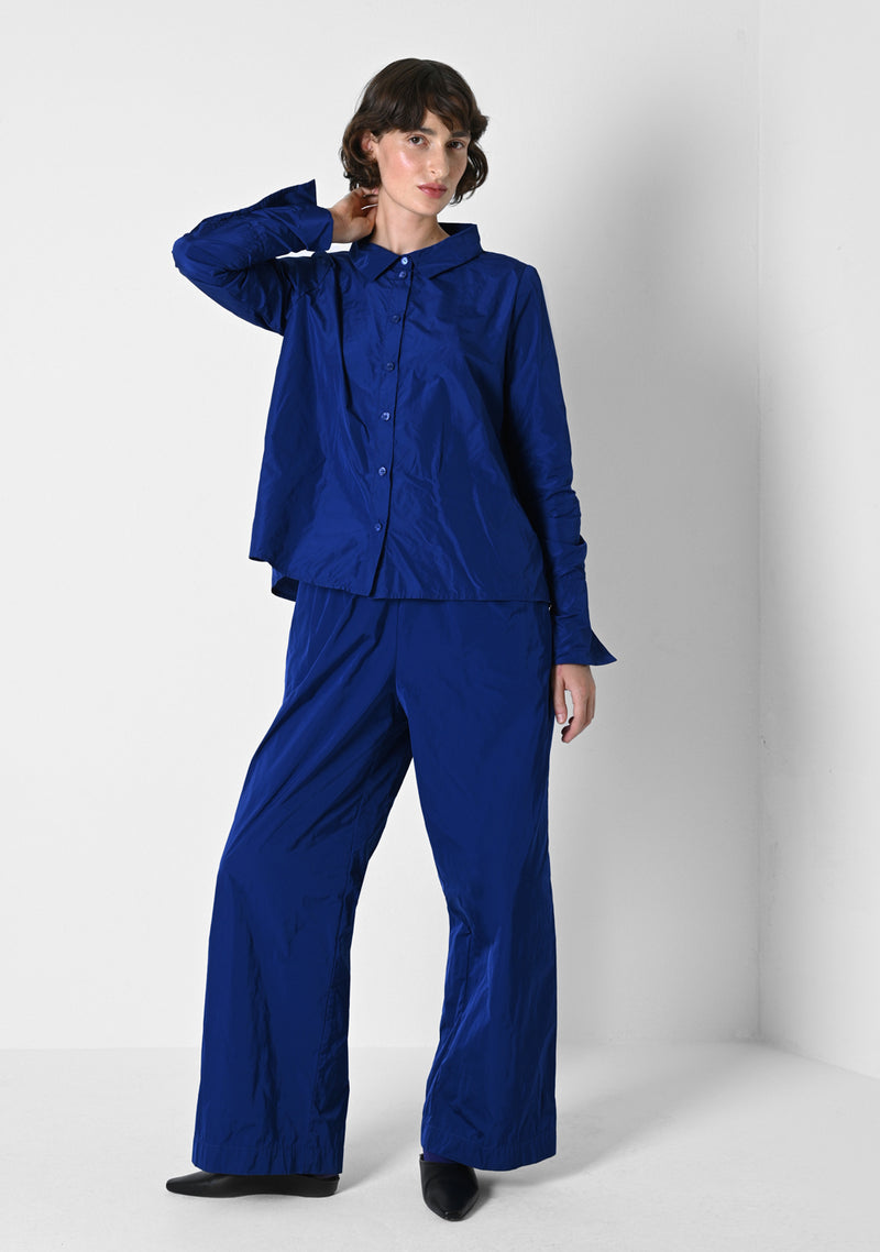 Winter Blouse short, Taffetas, tuareg