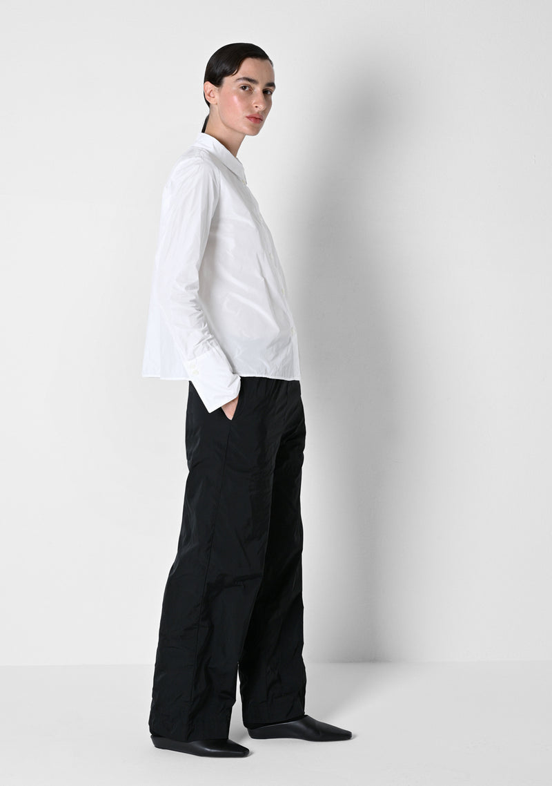 Winter Blouse short, Taffetas, white