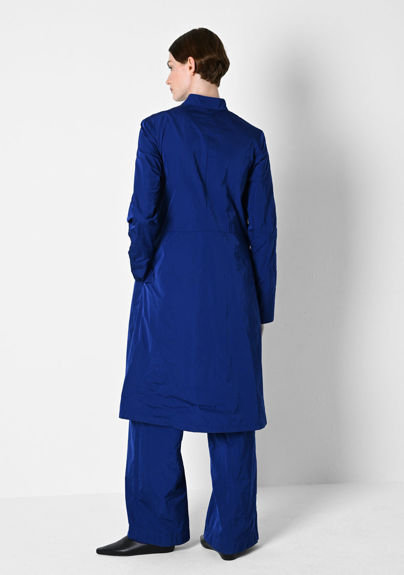 Zip Dress, heavy Taffetas, tuareg