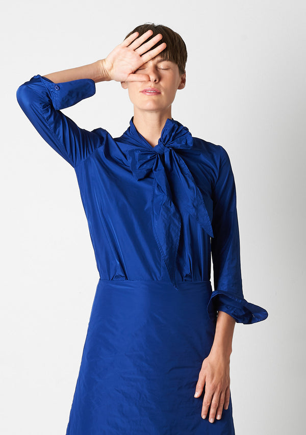 Knotted Shirt, royal blue