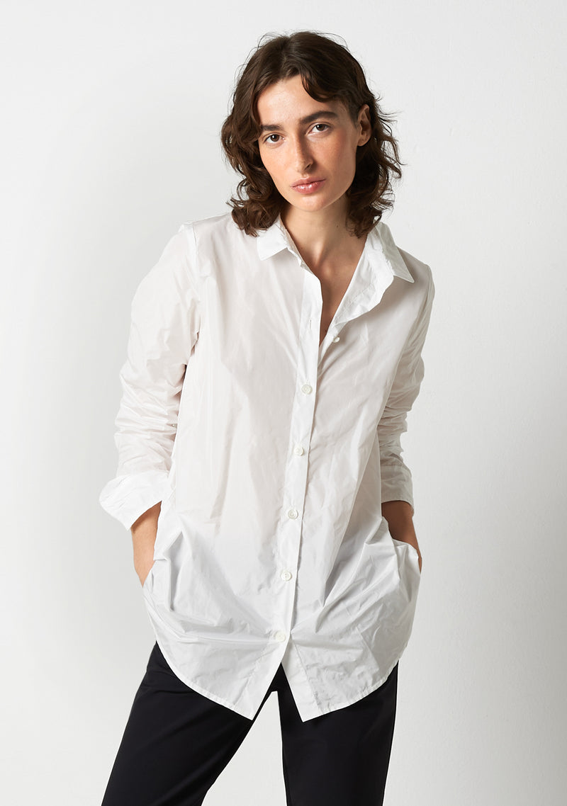Wide-Cut Shirt, white