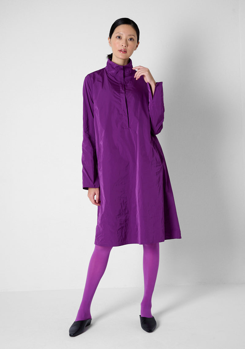 Loose Coat, heavy Taffeta, purple