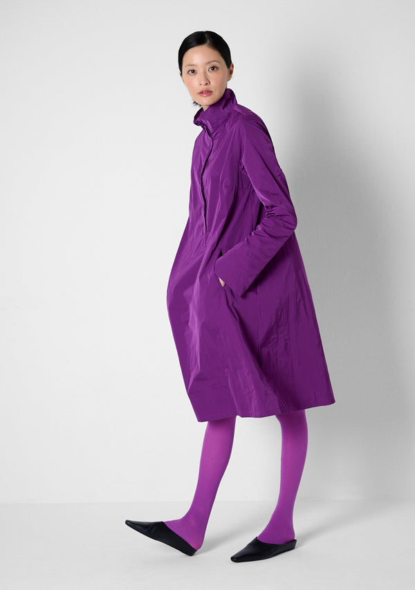 Loose Coat, heavy Taffeta, purple