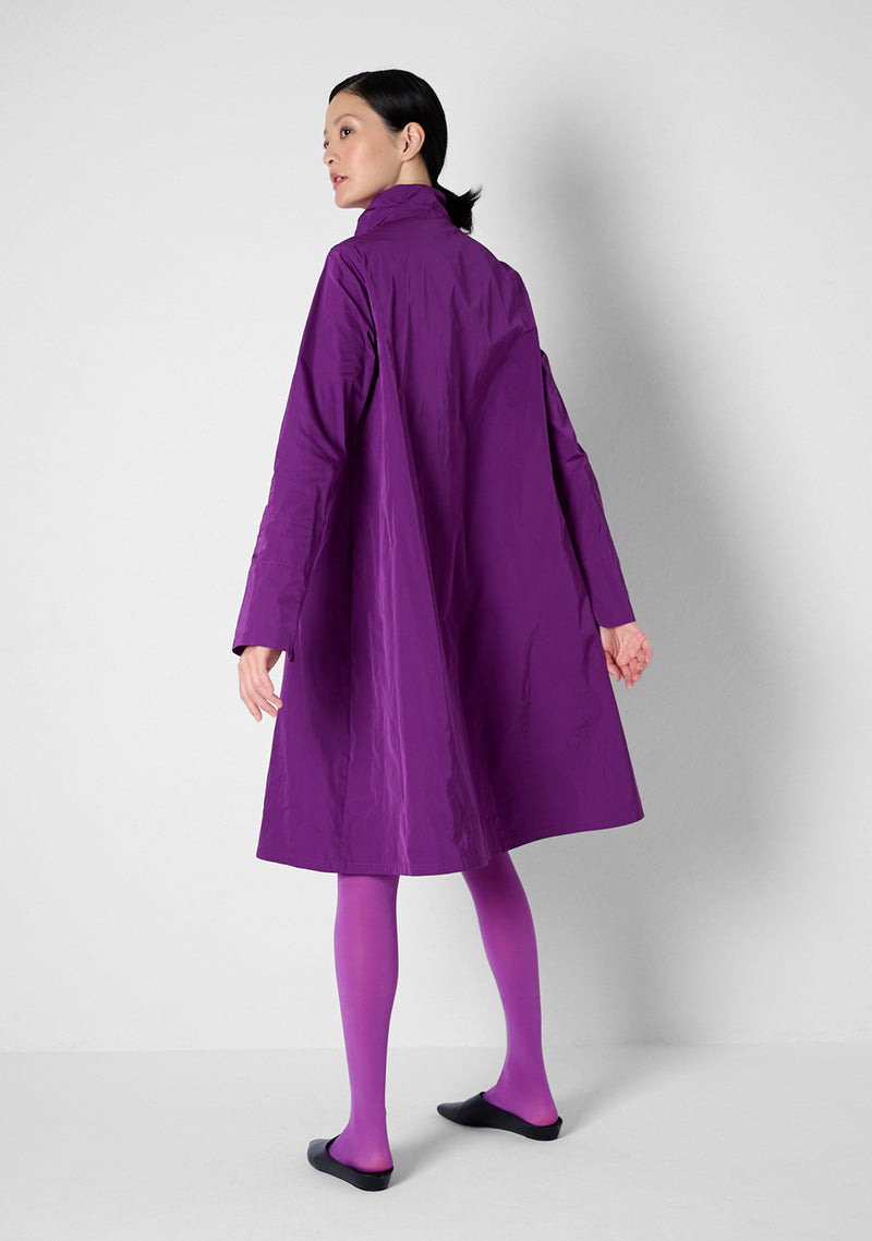 Loose Coat, heavy Taffeta, purple