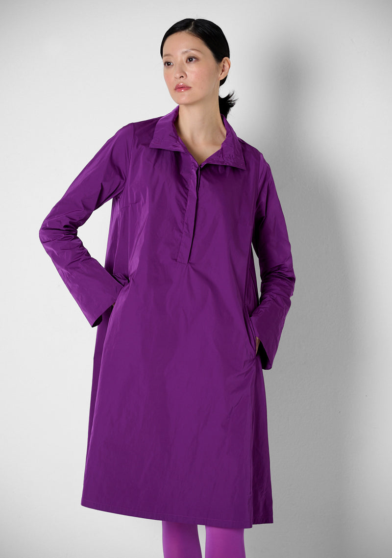 Loose Coat, heavy Taffeta, purple