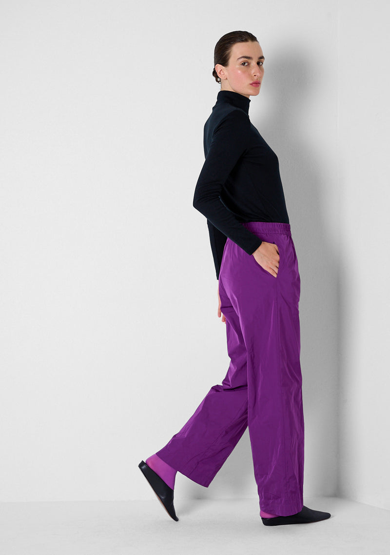 Loose Pants, heavy Taffetas, purple