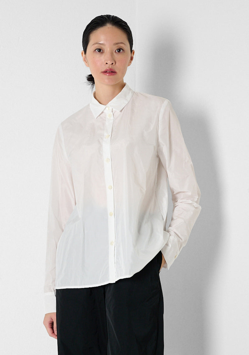 Basic Blouse, Taffetas, white