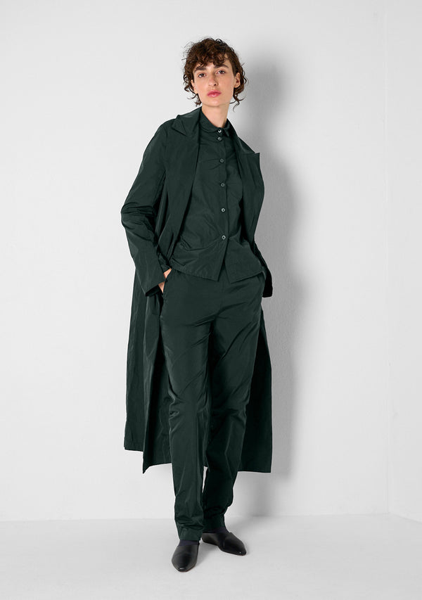 Loose Coat, heavy Taffeta, green