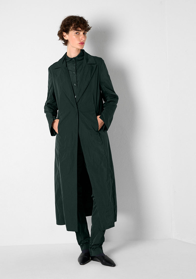 Loose Coat, heavy Taffeta, green