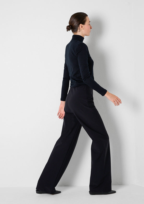 Stretch Pants wide, Pure, black