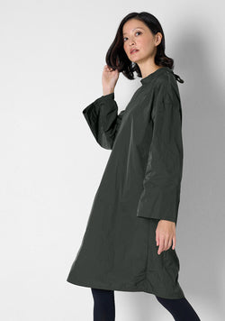 Shirt Dress, heavy Taffetas, granite