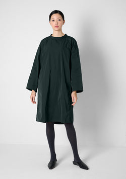 Shirt Dress, heavy Taffetas, nori green