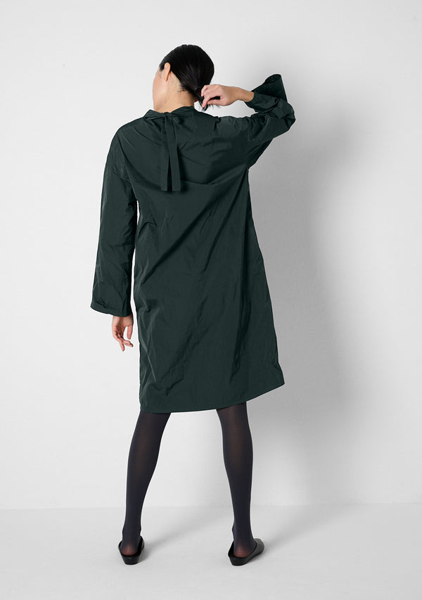 Shirt Dress, heavy Taffetas, nori green