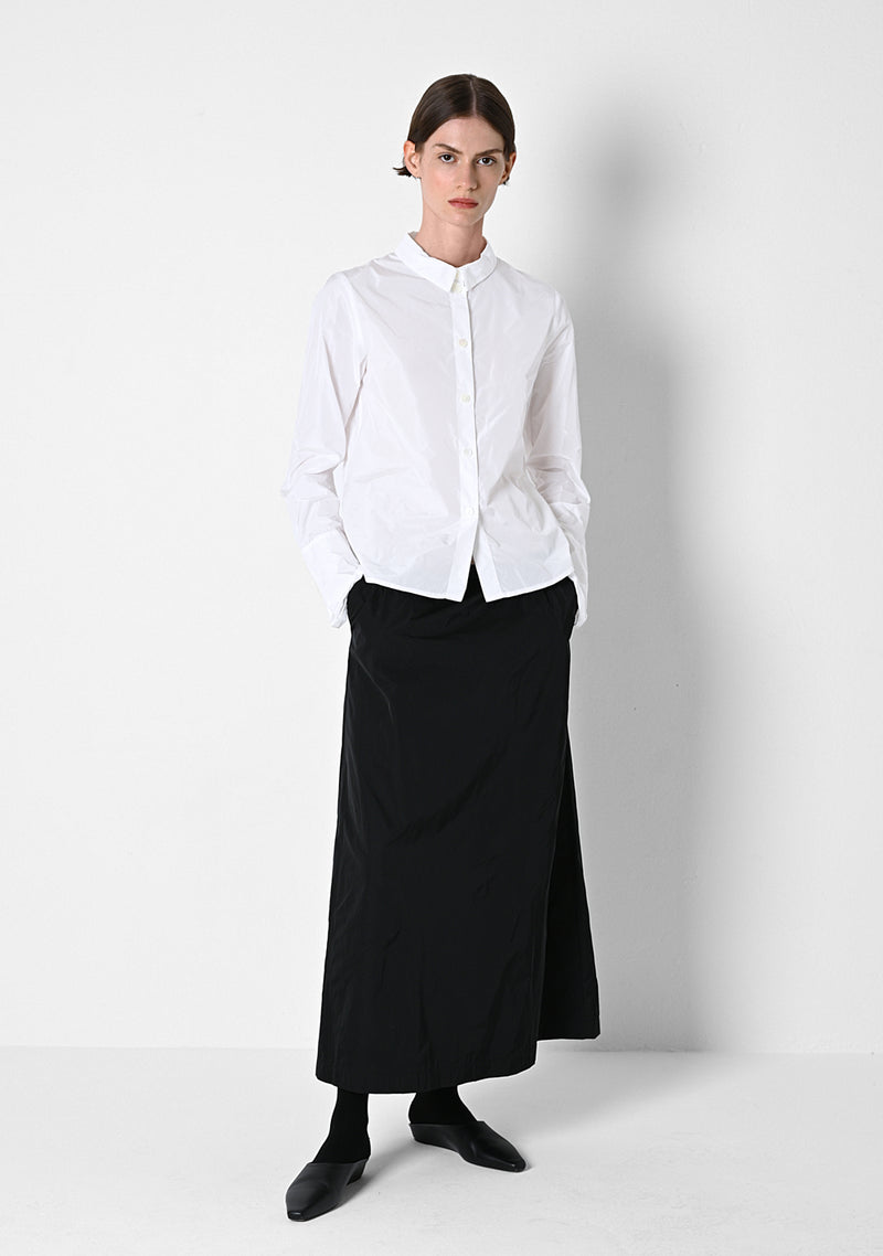 Kleine Bluse, Taffetas, white